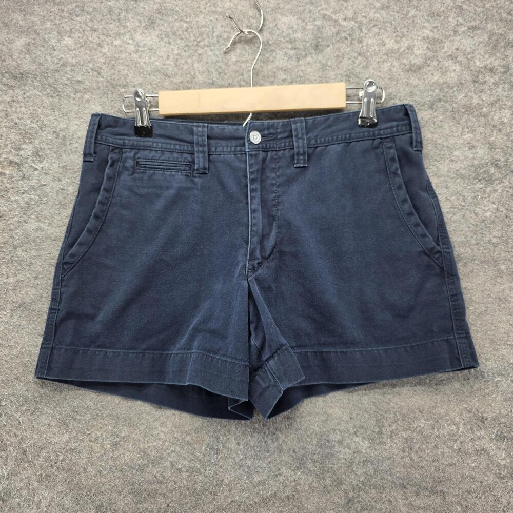 Polo Ralph Lauren Shorts Womens 6 Blue Chino Twill 100% Cotton Logo 3.5 Inseam